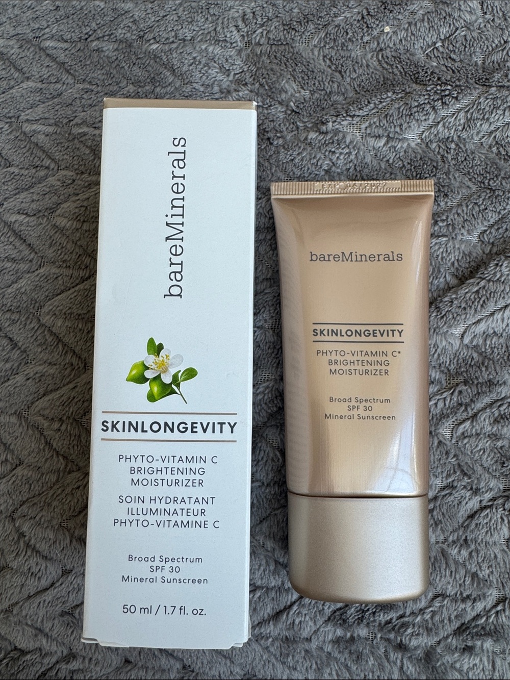 bareMinerals Skinlongevity Phyto-Vitamin C Brightening Moisturizer Brand New
